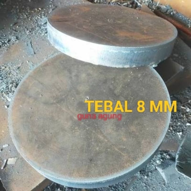 PLAT BAJA KAPAL BULAT TEBAL 8 MM DIAMETER 41-60 CM