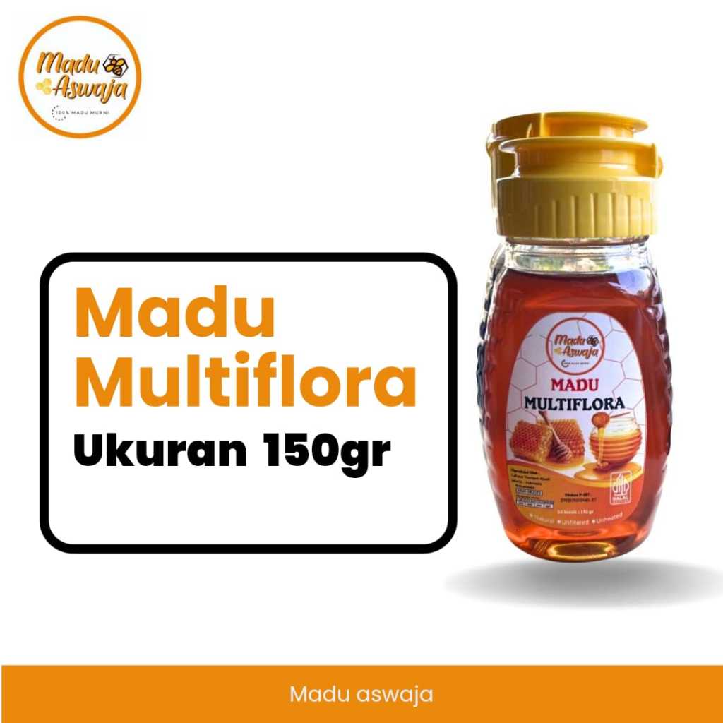 

Madu Aswaja/Madu multiflora/ukuran150gr