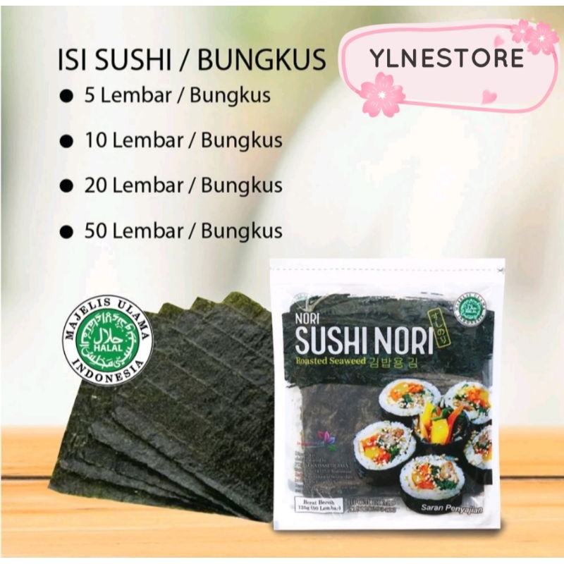 

Sushi Nori 50 Lembar Murah Java Sushi Nori Roasted Seaweed 125g