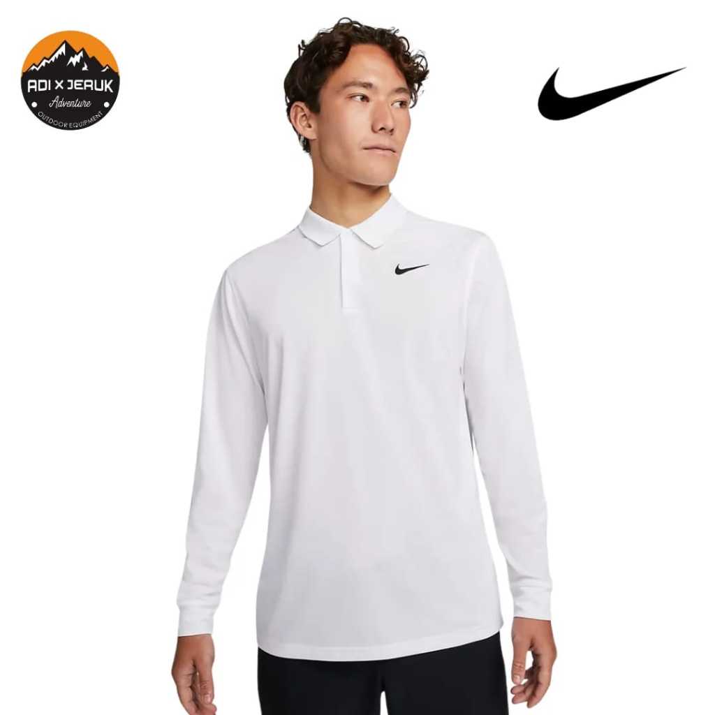 Kaos Polo Golf Lengan Panjang Nike