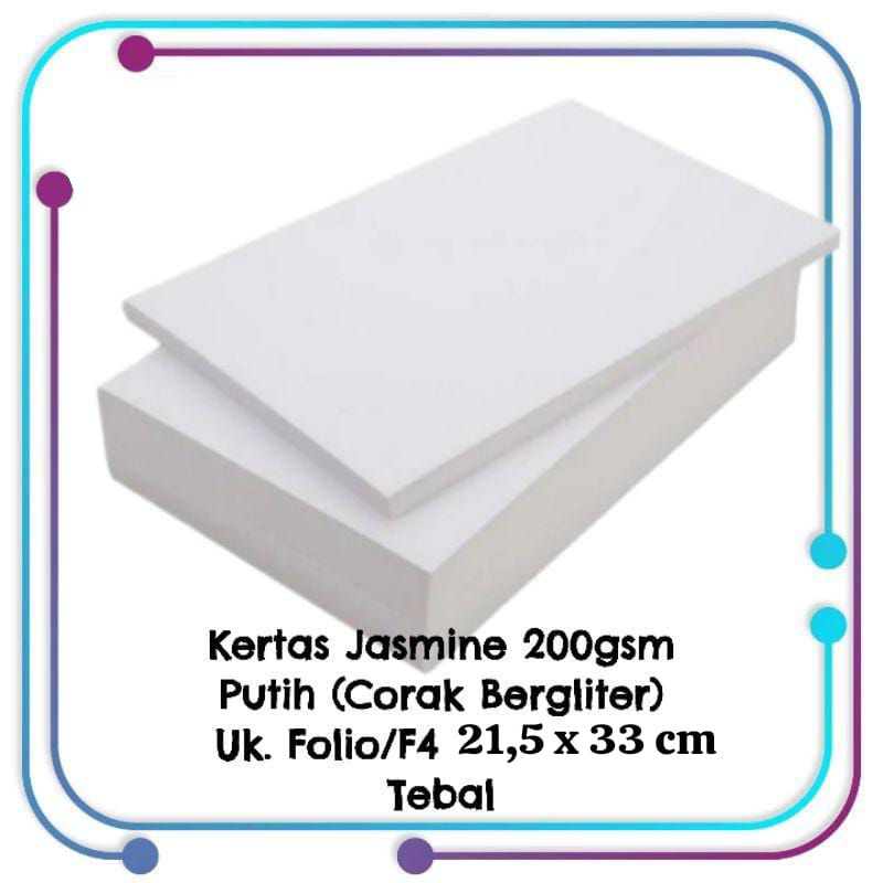

Jasmine Paper F4 200 Gsm 100 Lembar