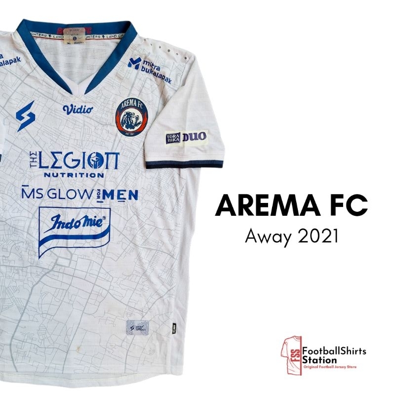 Jersey Arema FC Away 2021 Player Issue Nameset Galih Size L Original SEA