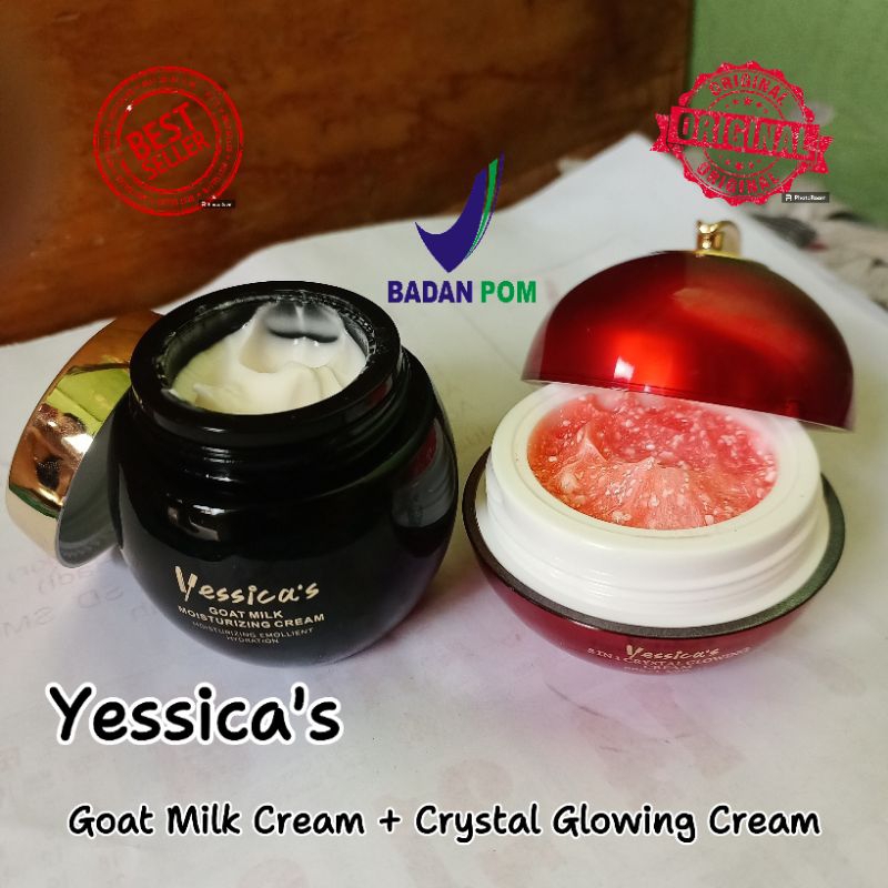 Yessicas Glowing Cream + Goat Milk Crystal tone up cream