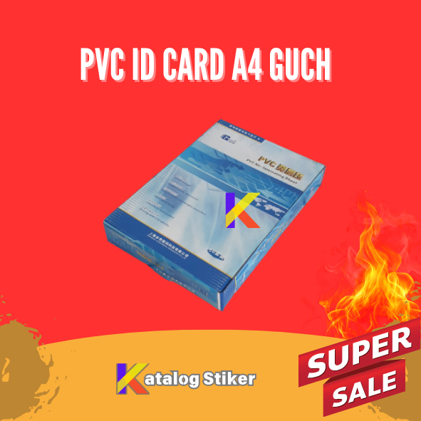 

Bahan PVC ID Card A4 GUCH | Bahan ID Card | Name Tag Inkjet