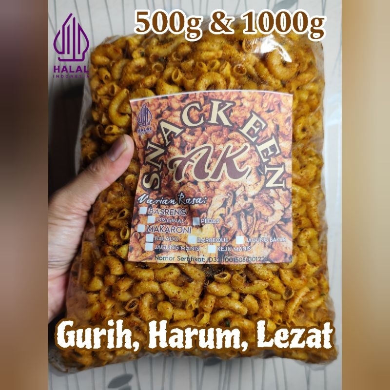 

Makaroni Bantat Kriuk Harum een ak 500g & 1000g 1kg