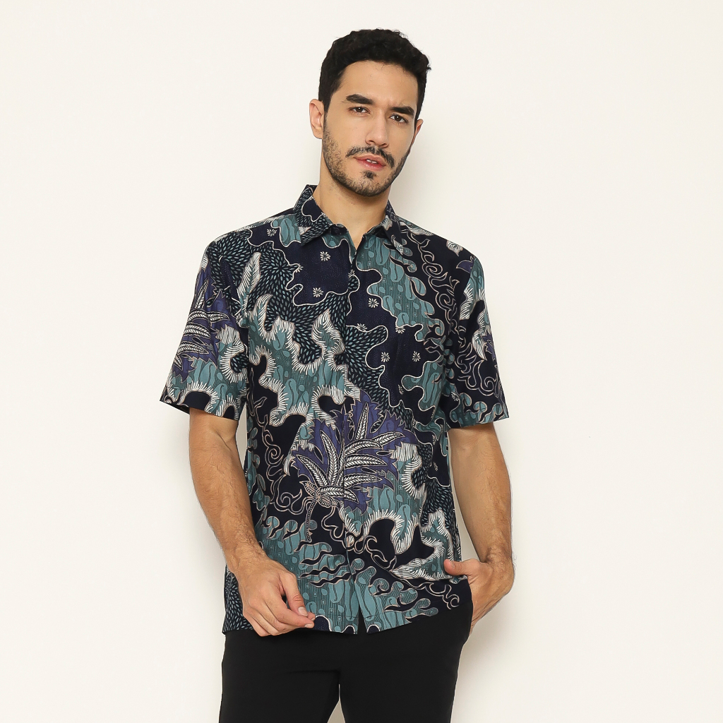 Kemeja Batik Pria - Bhatara Batik Edwin - Atasan Kemeja Batik Lengan Pendek