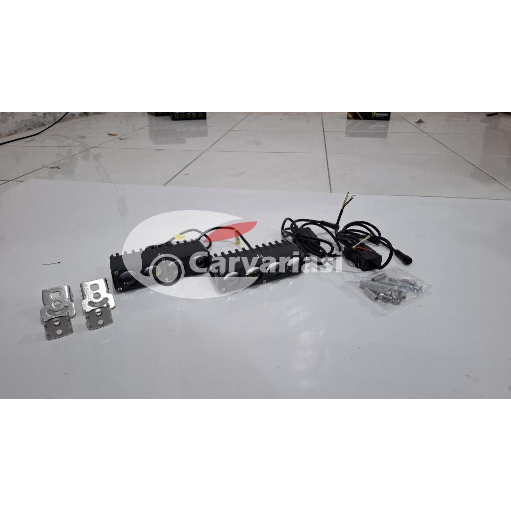 Mini Projie BW-CVP4 Lampu Tembak Mobil Motor LED Mini Projie 4 Mata