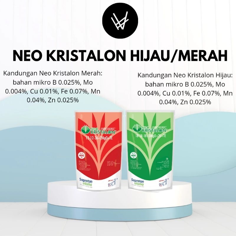 Neo Kristalon Pak Tani 400gr/Pupuk Hidroponik/pupuk NPK LENGKAP/PUPUKMUDAH LARUT/PUPUK NEO KRISTALON