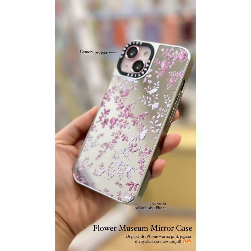 CASETIFY SILVER MIRROR FLOWER MUSEUM