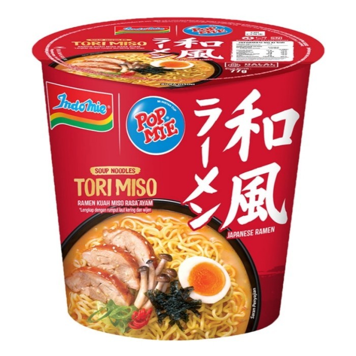 

pop mie kuah tori miso cup 75gr