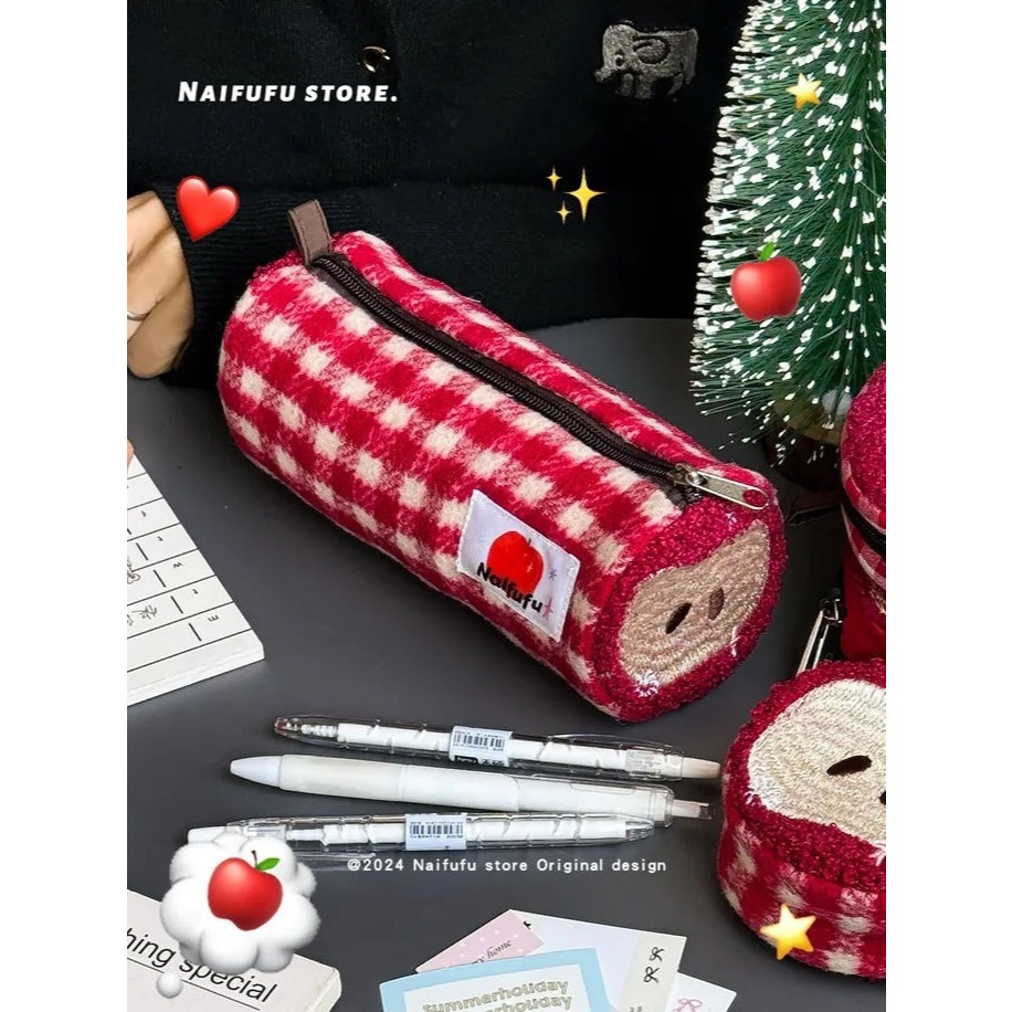 

New Apple pencil case simple and large capacity student stationery storage bag high-value cosmetics storage bag