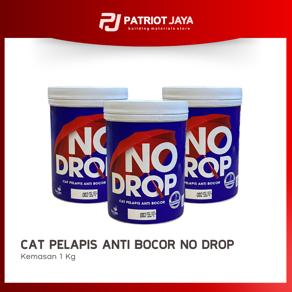 CAT PELAPIS ANTI BOCOR 1 KG ABU ABU TUA ( 002 ) NO DROP