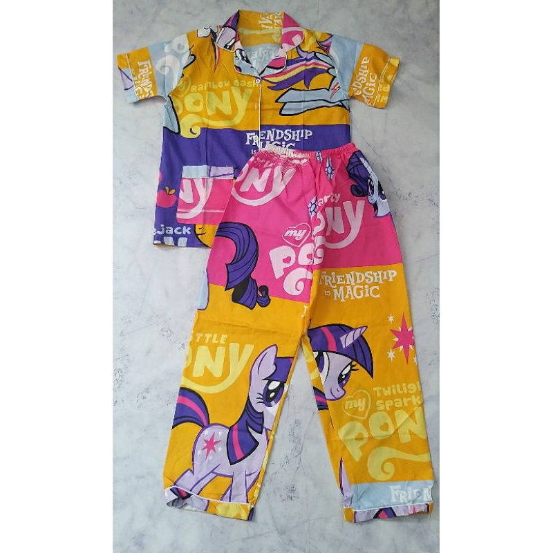 babydoll kerah motif kuda poni