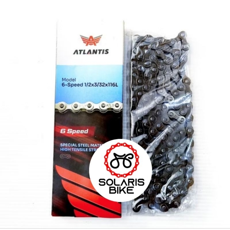 Rantai Sepeda MTB 6 - 7 Speed 116L Sepeda Dewasa Gunung Federal Folding Operan