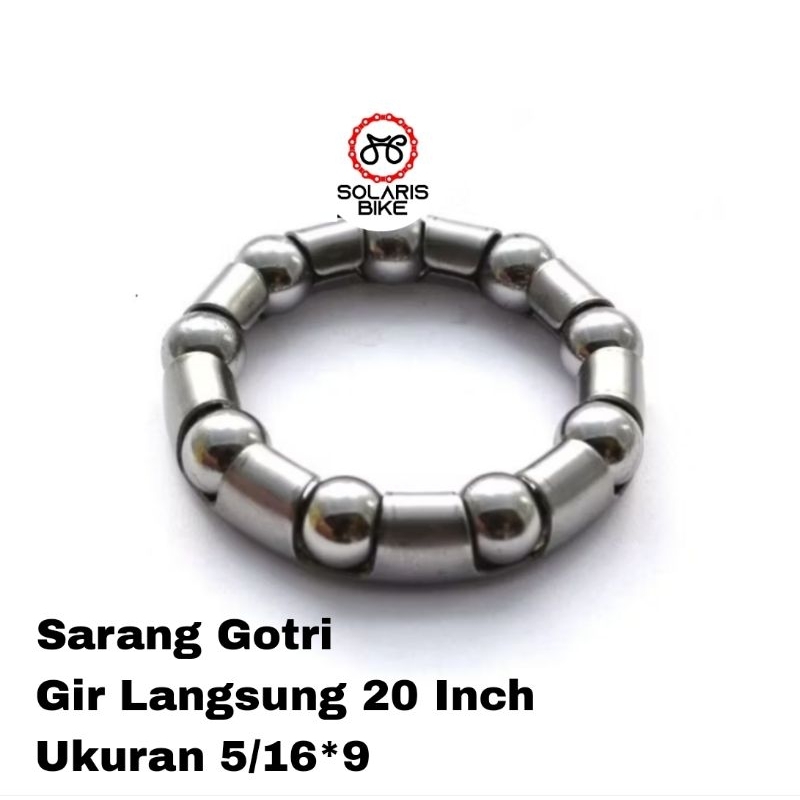 Sarangan Gotri Pelor 5/16 x 9 Gir Langsung Sepeda Anak Mini BMX 20 Inch