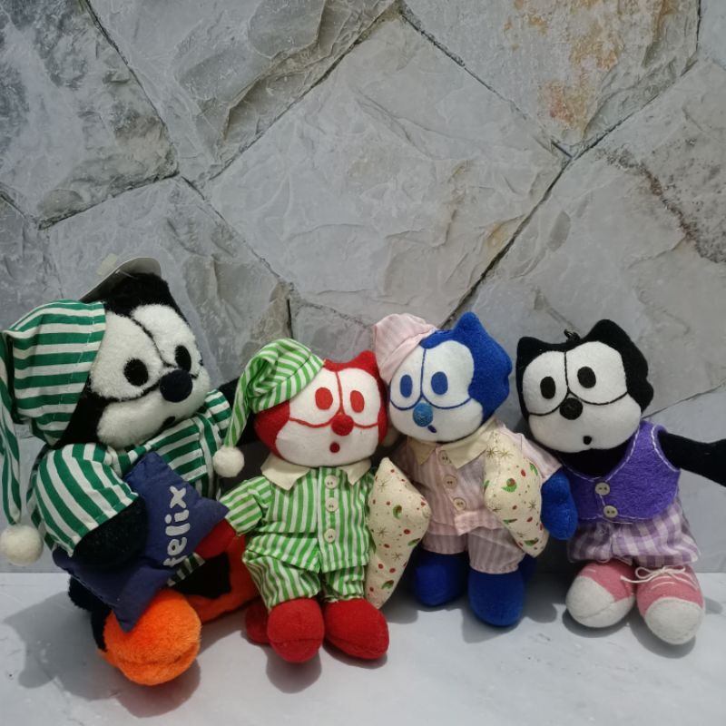 Ganci/Keychain/Keyring Boneka Vintage Felix the Cat Newtag Original Rare