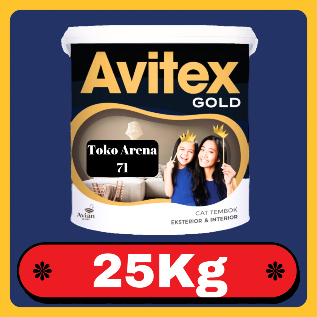 CAT TEMBOK AVITEX GOLD INTERIOR & EXTERIOR 25Kg 25 Kg