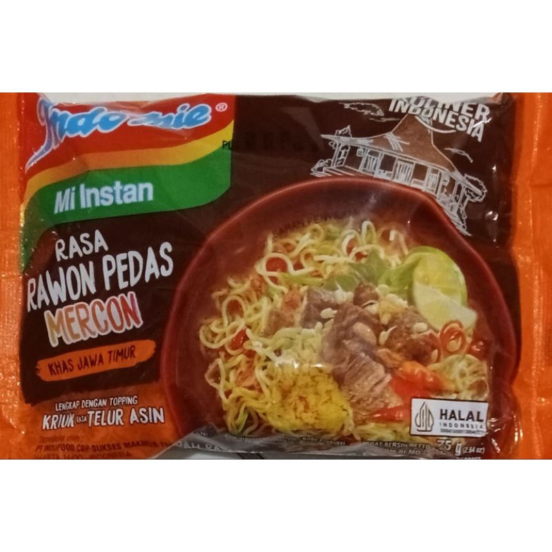 

INDOMIE RAWON PEDAS MERCON isi 10pcs