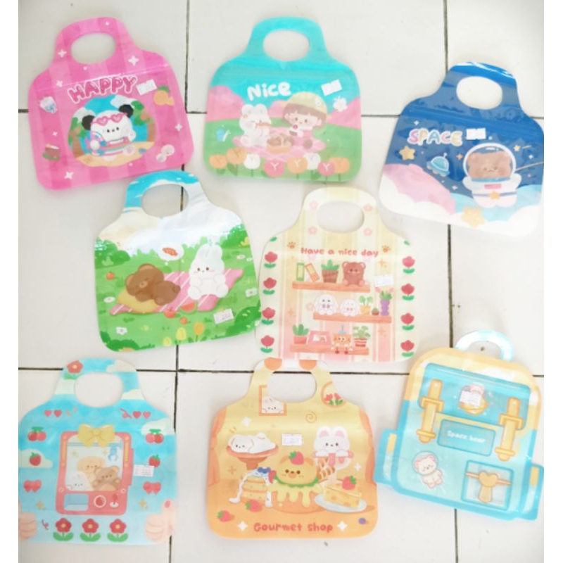 

Plastik Goddie Bag Ziplock Tenteng Tas Mini Lucu /Ziplock (20x18cm)