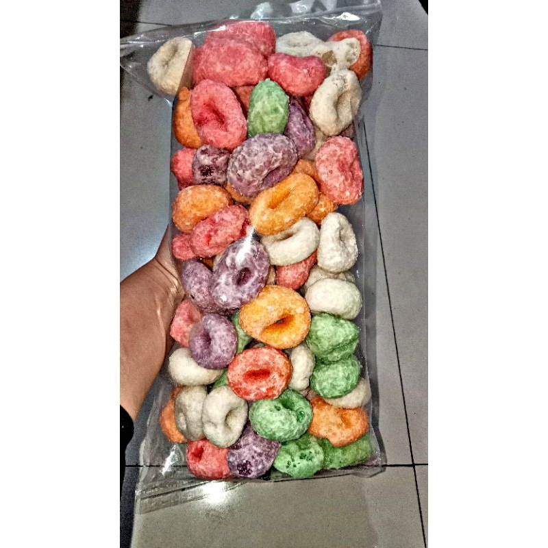 

donat gabus manis cemilan kiloan 500 gram / 250 gram murah free buble + dus
