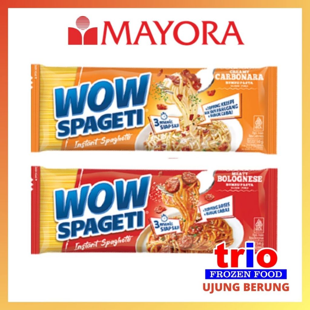

MAYORA WOW SPAGETI INSTANT BOLOGNESE CARBONARA