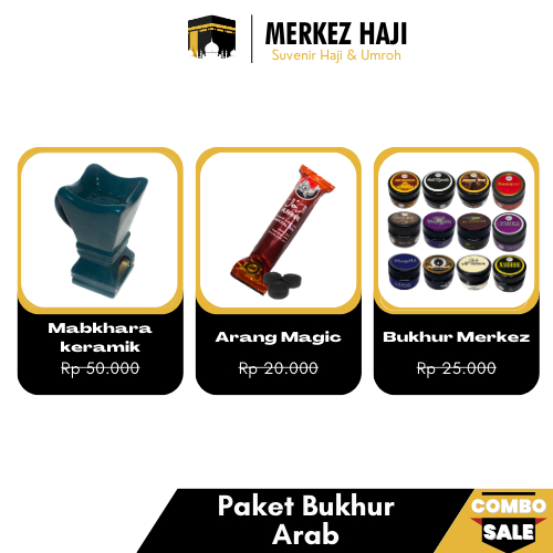 Bukhur Buhur Arab Paket Komplit - Arang & Tempat Dupa Bakar Keramik | Wangi Gaharu Tahan Lama
