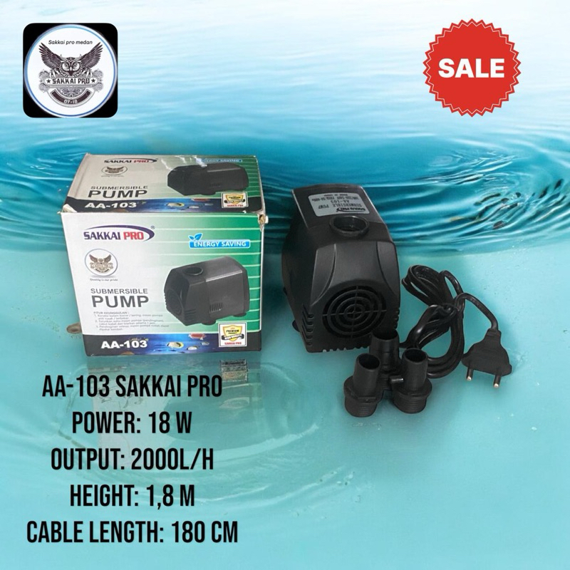 Mesin pompa aquarium SAKKAI PRO AA-103