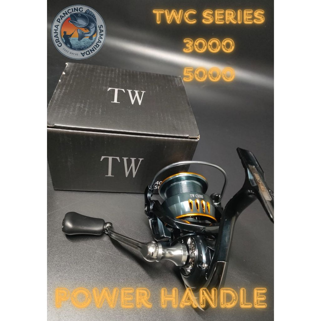 REEL SPINNING TWC SERIES, 3000, 5000, REEL SPINNING SALTWATER, REEL SPINNING POWER HANDLE