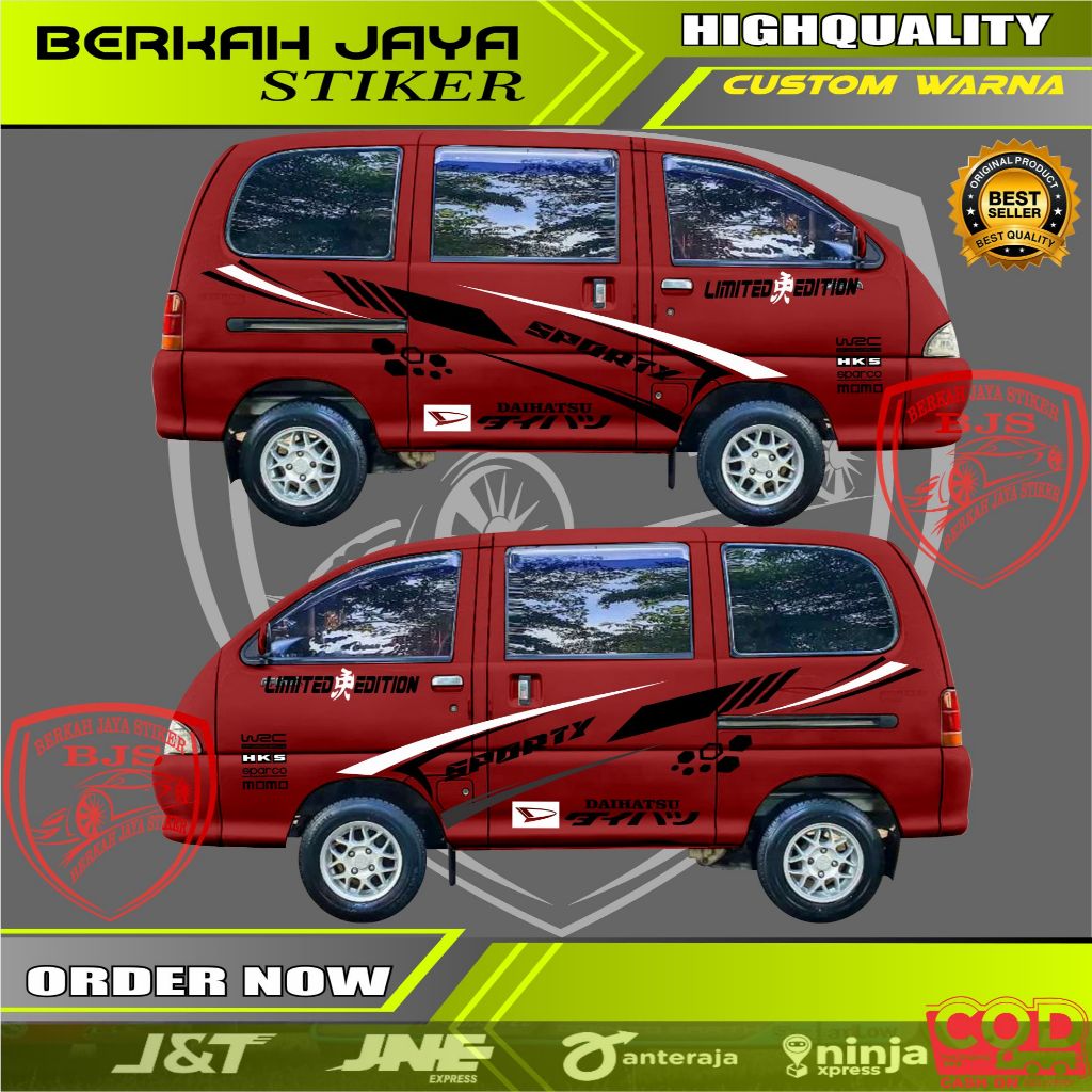 NEW Sticker Mobil Stiker Cutting Mobil Espass Stiker Daihatsu Zebra Espass
