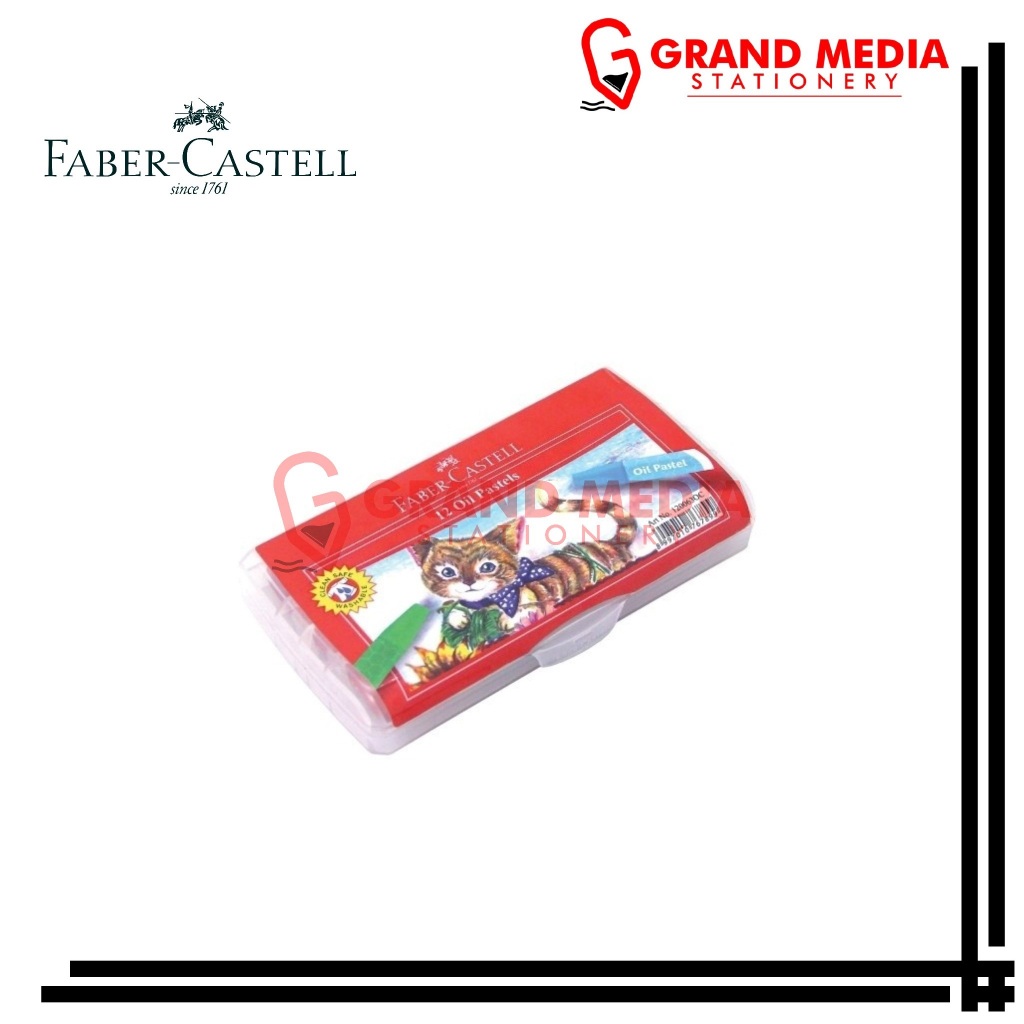 

[GRAND MEDIA] CRAYON / OIL PASTEL FABER CASTELL HEXAGONAL ECO 12 WARNA
