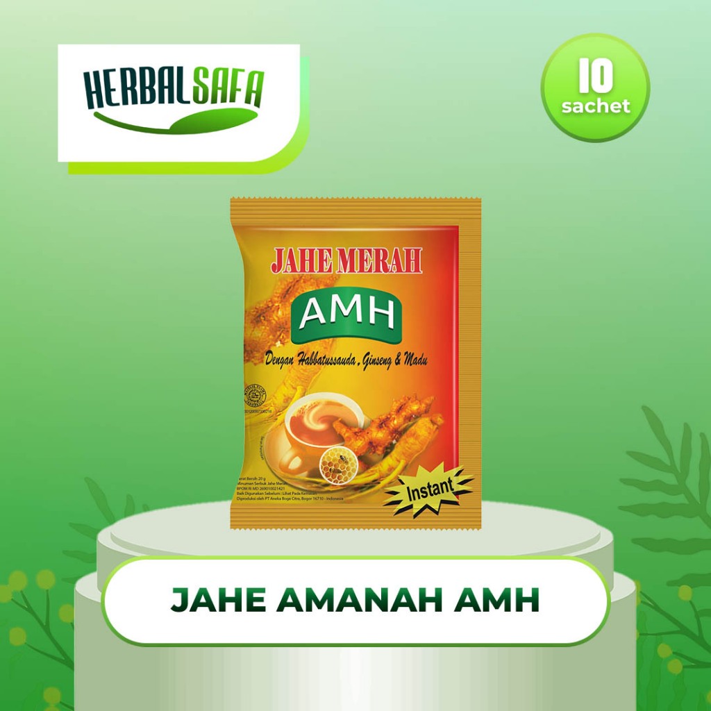 

Jahe Amanah Super Kuning AMH 10 saset | Minuman Herbal Reumatik, Pegal Linu, Asam Urat, dll.