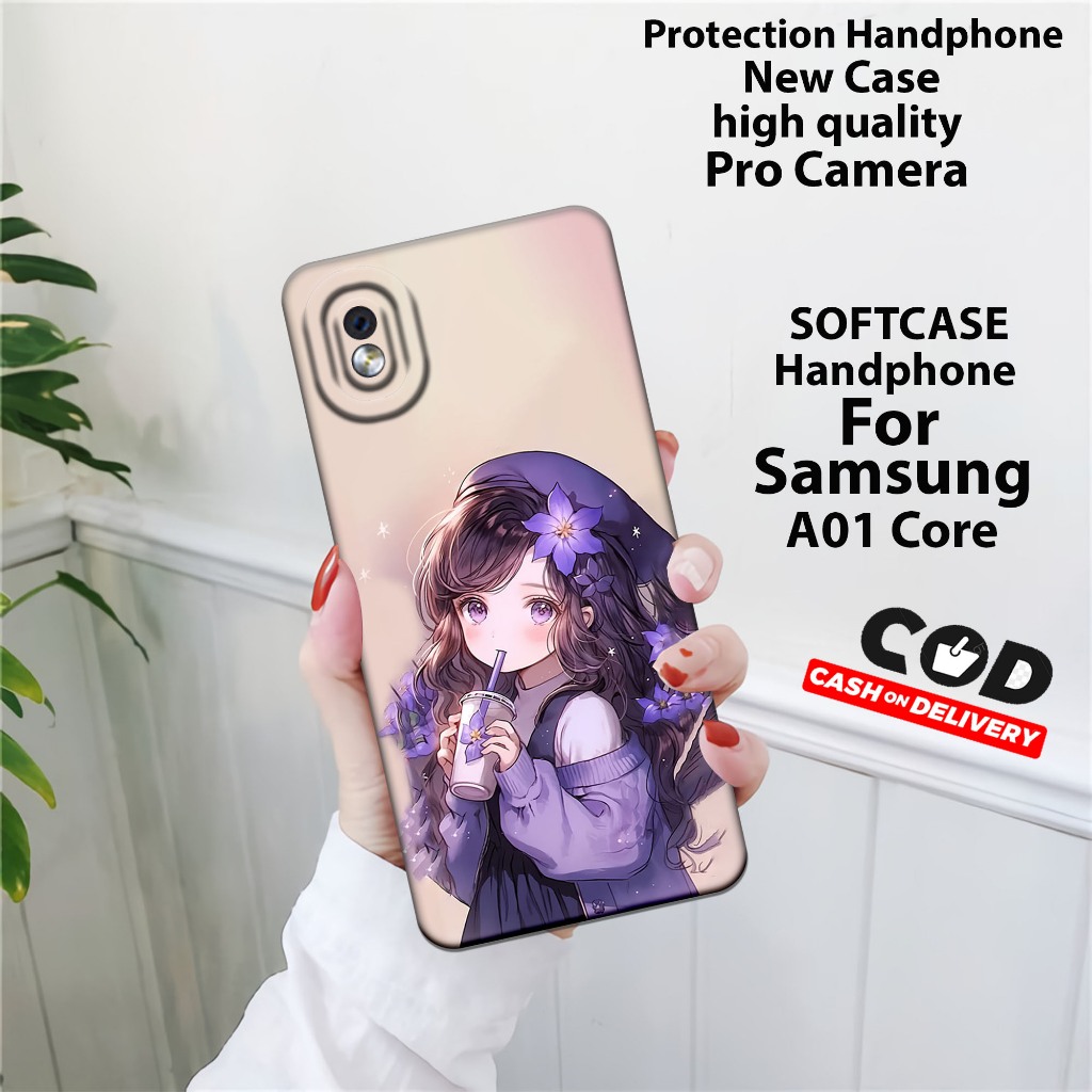 Case Samsung Galaxy A01 Core Terbaru 2020 - Tpu/Selikon FullCover - Softcase Samsung A01 Core Lucu -