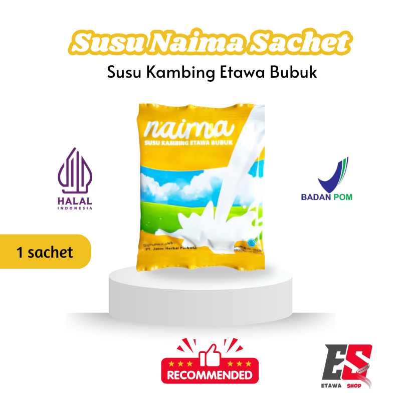 

1 Sachet Susu Kambing Etawa Naima Bubuk Plus Madu Dan Bee Pollen