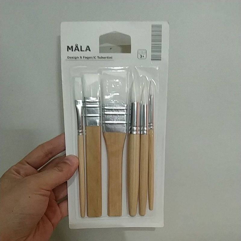 

MALA kuas lukis cat air isi 6buah painting brush