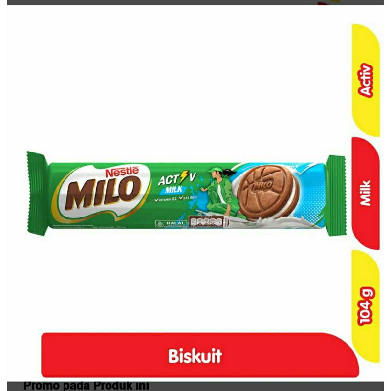 

Milo activ biskuit crim susu 104 gr dan rasa original 104 gr