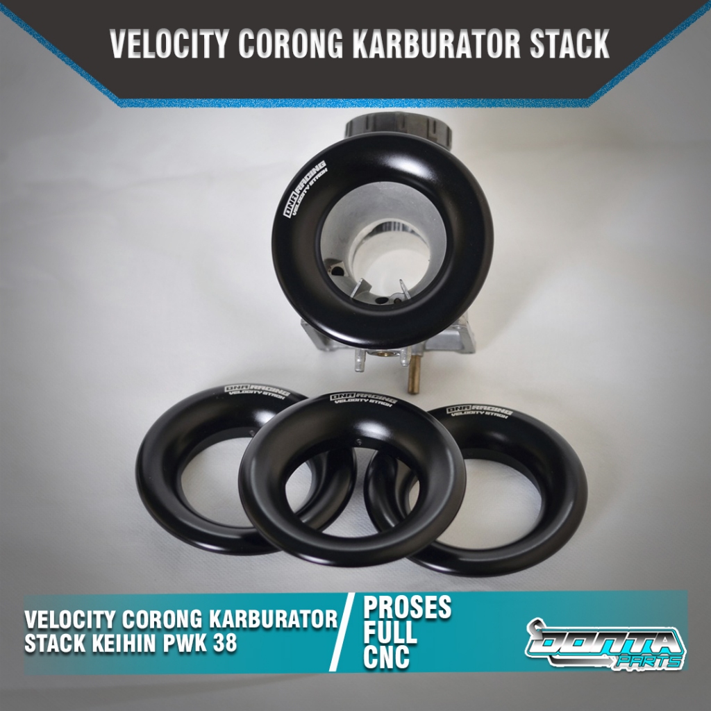 Velocity Corong Karburator  Stack Karburator Keihin PWK 38