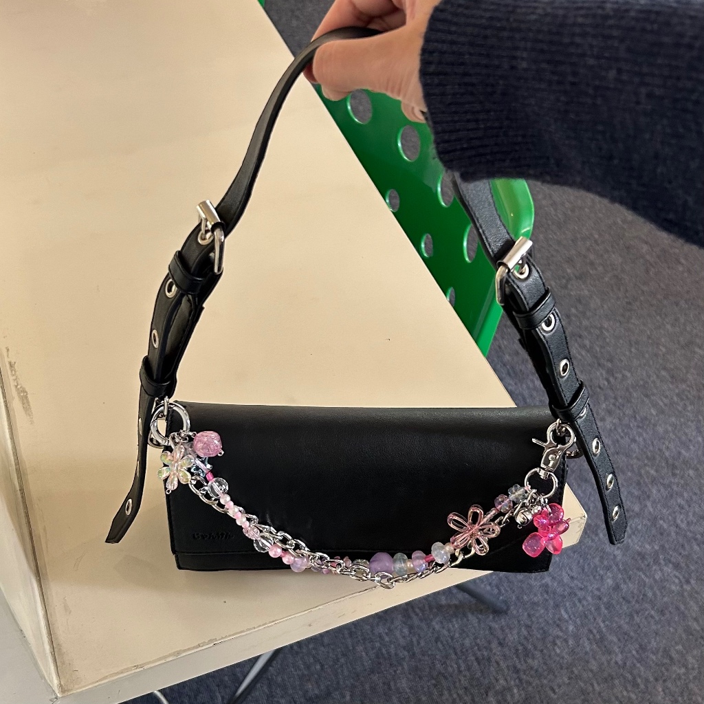 prickly poppin charm bag / gantungan tas manik / strap bag manik