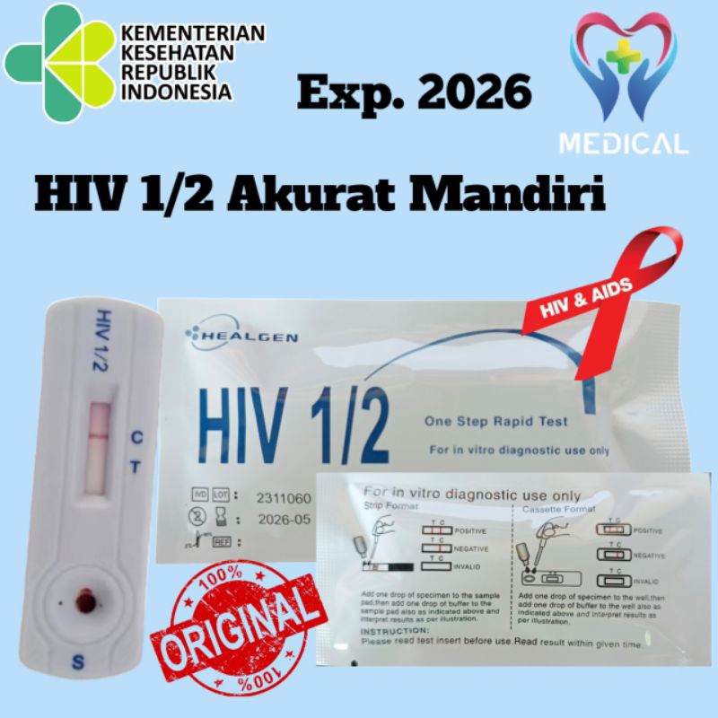 HIV Card /AIDS / Tes Uji HIV Mandiri Akurat 1 Set