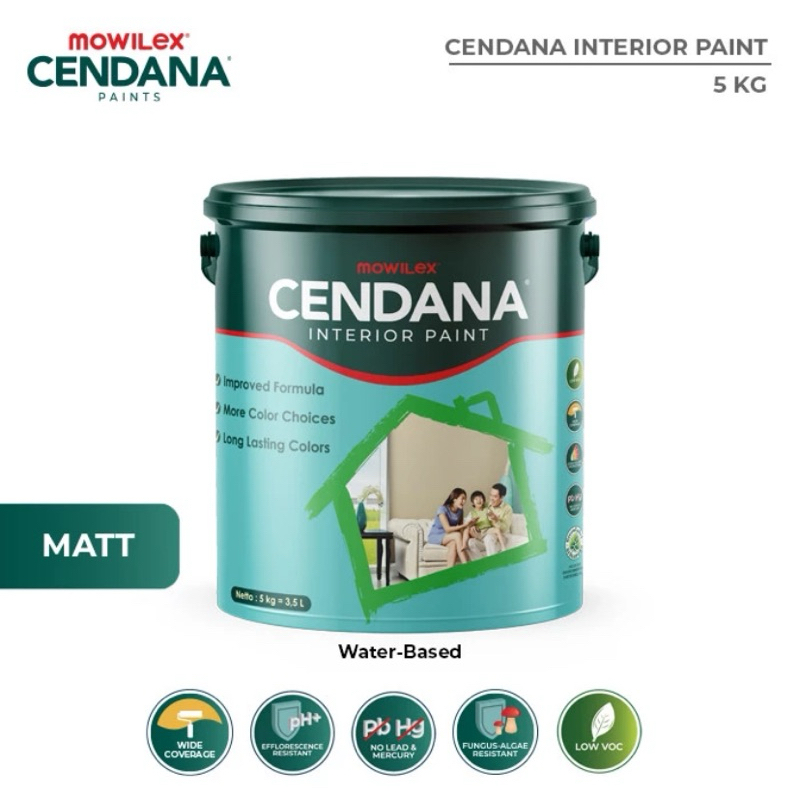 Mowilex Cendana Cat Dinding Interior 5 kg