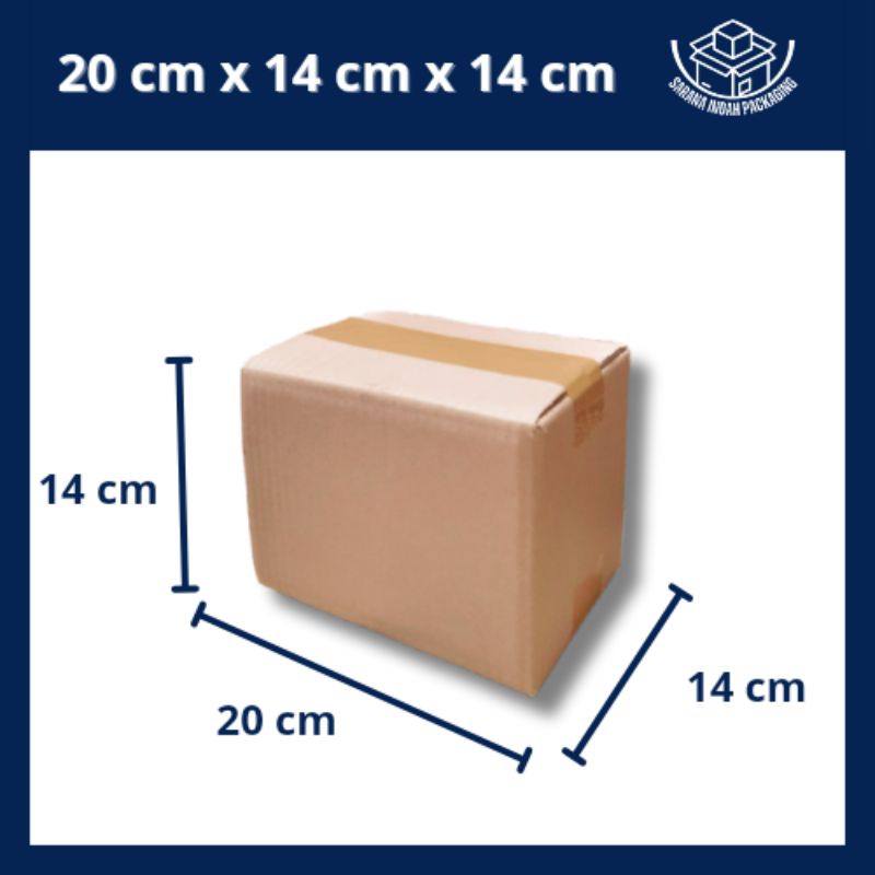 

(5 pcs) Kardus Packing Polos Sedang, Box Packing dll 20x14x14 cm
