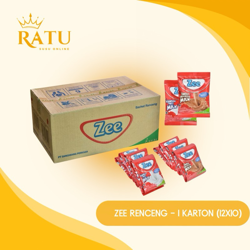 

Grosir Karton - Zee Sachet Renceng - rasa Vanilla & Coklat (12 rencengx10x38g)