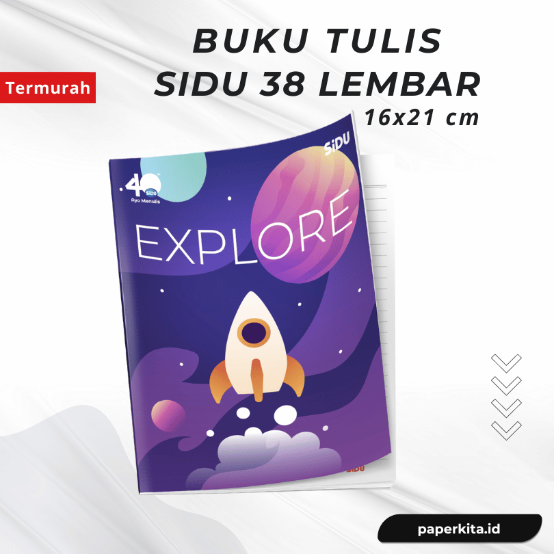 

Buku Tulis Sekolah 38 lembar Sidu