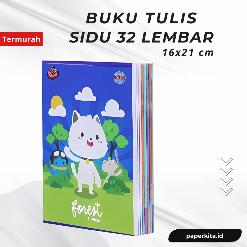 

Buku Tulis Sekolah 32 Lembar Sidu / SInar Dunia Murah 1 Pack Isi 10 Pcs