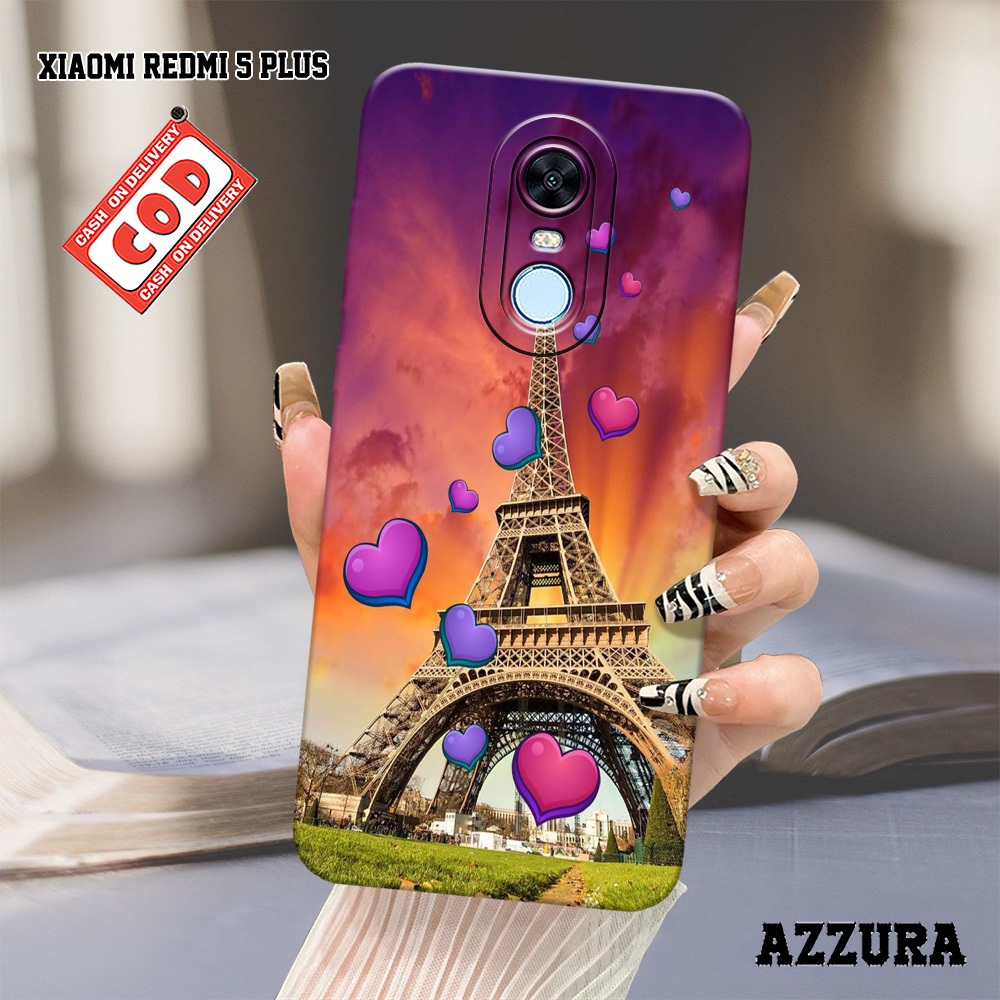 AZZURA - Case Xiaomi Redmi 5 Plus - Fashion Case Paris - Softcase Xiaomi Redmi 5 Plus - Casing Hp Xi