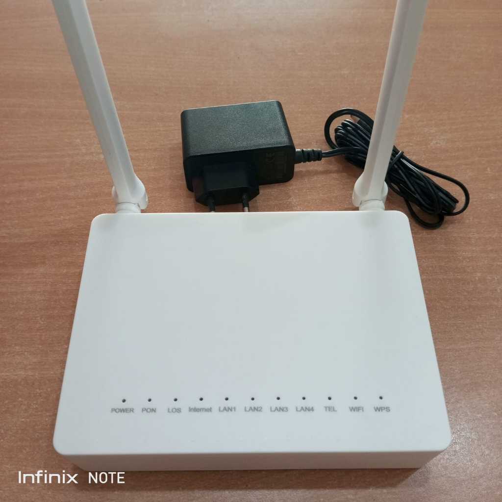 XPON ONT ROUTER F609 - F660 + ADAPTOR (BEKAS MULUS NORMAL)