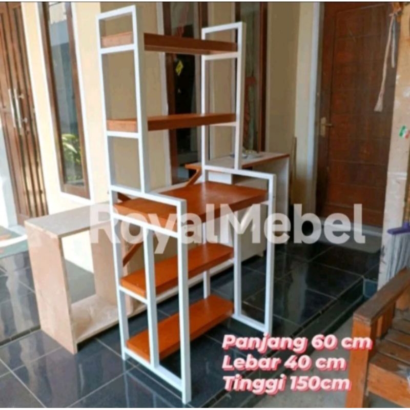 RAK DISPENSER GALON MAGICOM DAN MICROWAVE DARI KAYU | RAK MAGICOM SERBAGUNA