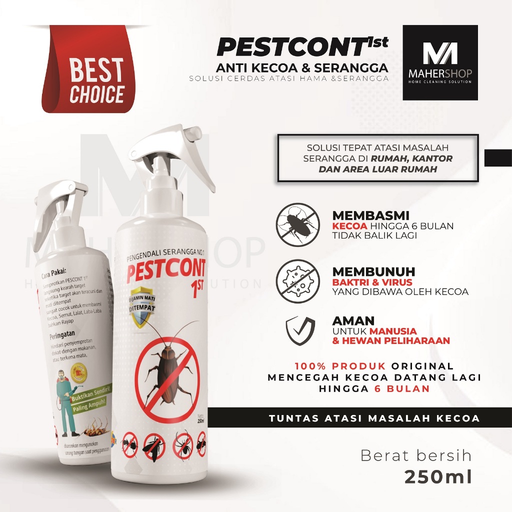 Pestcont obat racun pengendali serangga kecoa, racun kecoa, serangga rumah, obat anti serangga kecoa