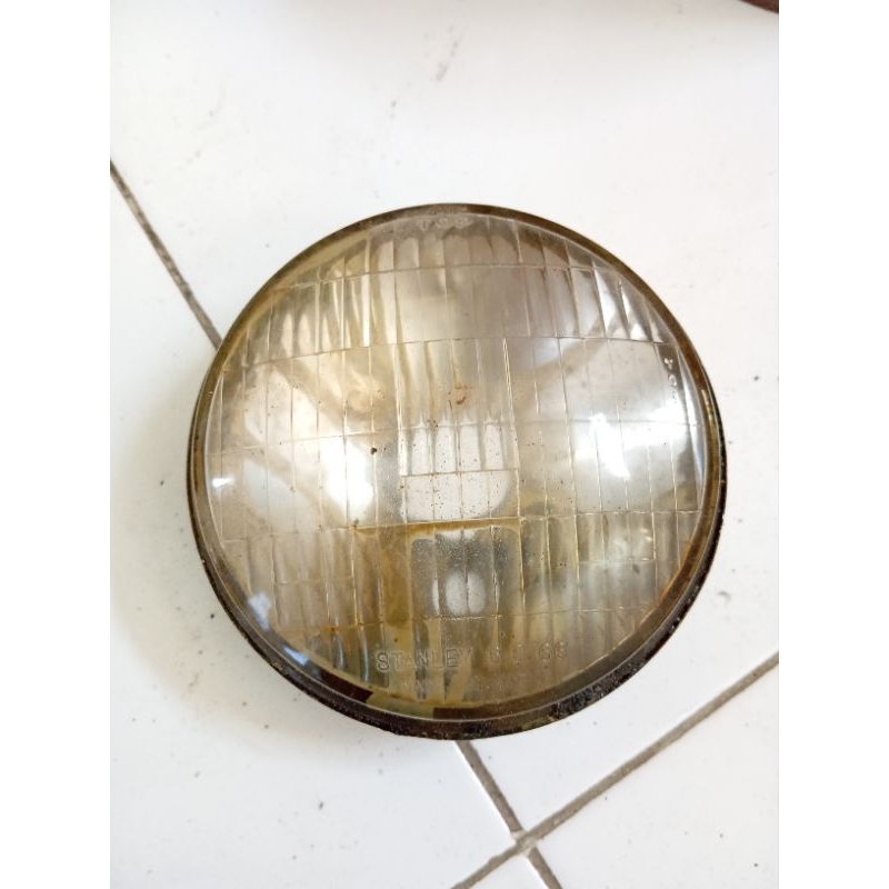 Lampu Depan Reflektor Honda GL100 Bulat Platina Original