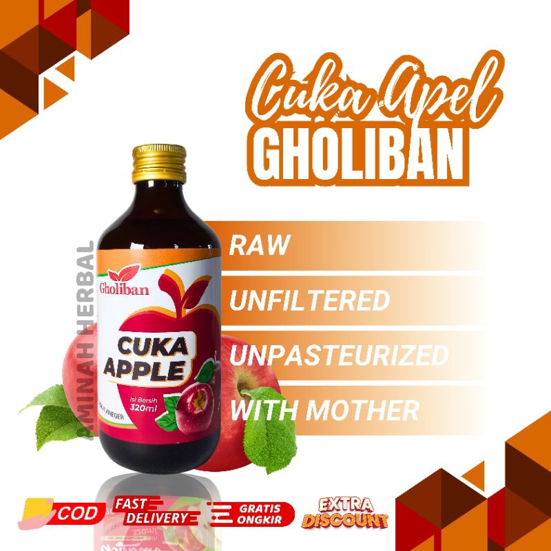 

Cuka Apel Gholiban - Natural Apple Cider Vinegar Untuk Diet & Flek Wajah