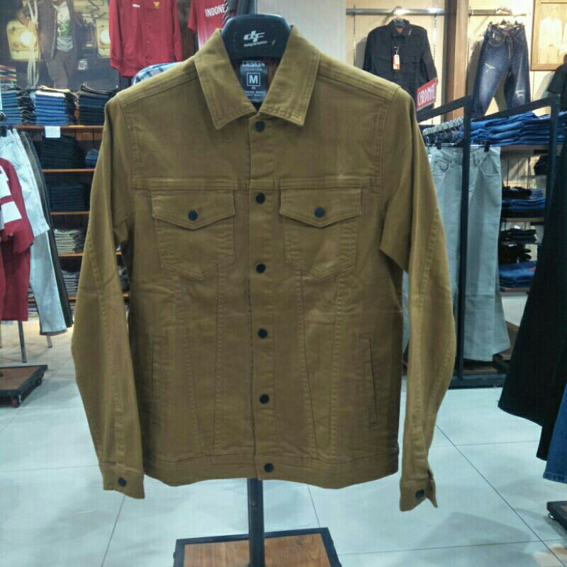 D&F jaket jeans pria original